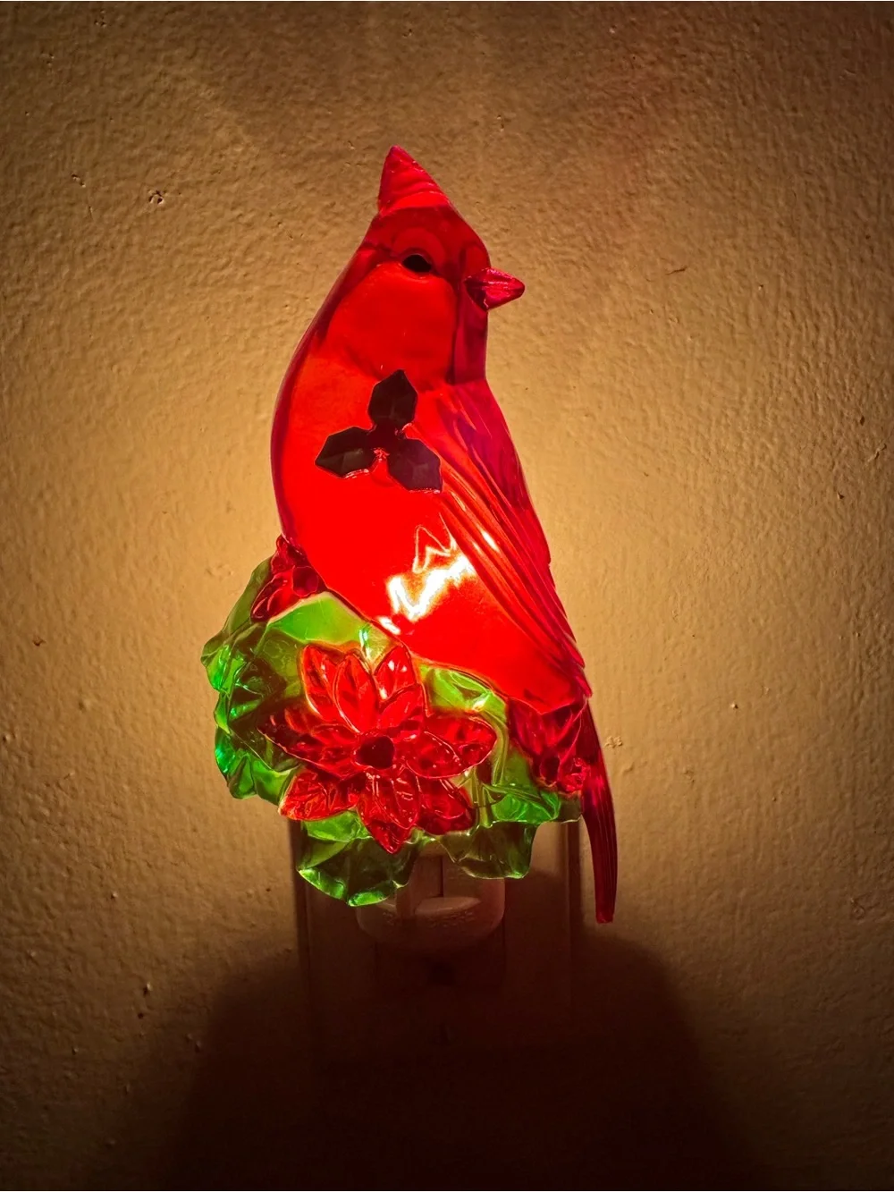Vintage Christmas Bird Nightlight